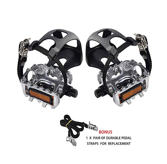 toe clip pedals halfords